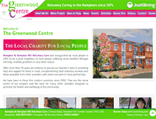 Tablet Screenshot of greenwoodcentre.co.uk